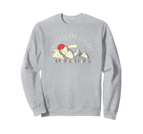 Trendy Preserve And Explore Mountainscape Sweatshirt