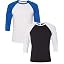 (1) White/Tr Royal + (1) Black/White
