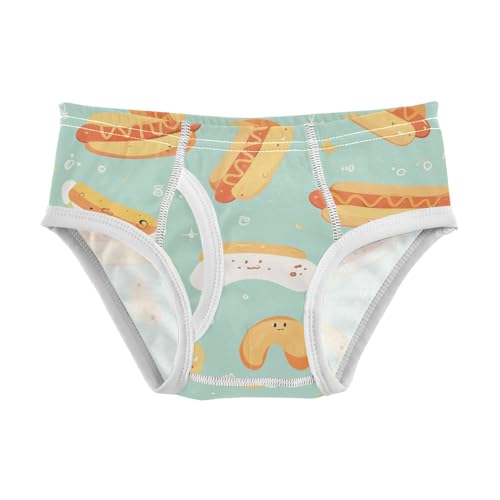 KLL Hot Dog Seamless Boys Toddler Soft Training Underwear Cute Children Undies
