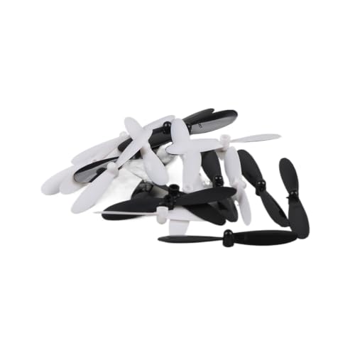 Hélices para Hubsan X4 H107 con palas negras y blancas para repuesto de drones 5