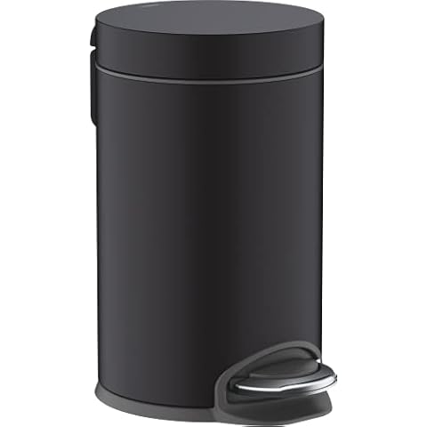 Papelera con pedal Hansgrohe AddStoris negro mate Cover
