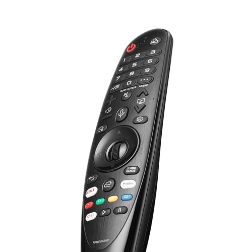 Magic Remote for LG UHD OLED QNED NanoCell Webos Smart TV Voice Magic Remote Control Replacement AKB75855501 AN-MR20GA MR19BA MR21 MR22 MR23 MR24 GA GN MR18BA, with Voice and Pointer Function