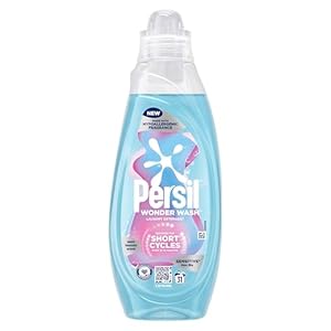 Persil Wonder Wash Sensitive* Non Bio Liquid Detergent Fast-Acting Formulation with a Pure Heaven Scent 837 ml (31 washes)