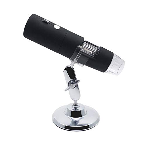 Preisvergleich Produktbild ForceSthrength 2MP HD Wireless WiFi Digitalmikroskop 50~1000X 8LED Drehbasis-Mikroskop