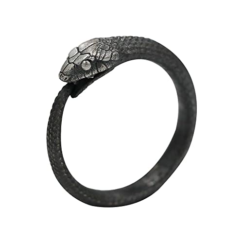Schlangenring Sterling Silber Einstellbarer Nordischen Schlangen Ring Wikinger Ouroboros Ring Für Männer Vintage Gothic Nordic Pagan Schmuck Jungen Personalisieren Geschenk