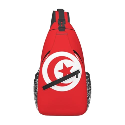 Mochila unisex con estampado de bandera de Túnez miniatura 1