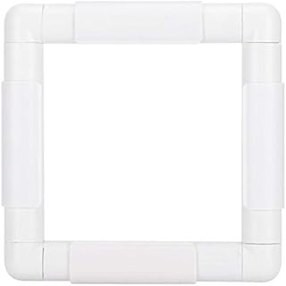 HEEPDD Embroidery Hoop, Square Embroidery Clip Frame Cross Stitch Frames for Embroidery Quilting Needlepoint Silk-Painting(15.2 * 15.2CM)