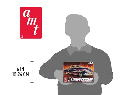 AMT 1951 Chevy Custom Cruiser Modelo a Escala 1:25 miniatura 5
