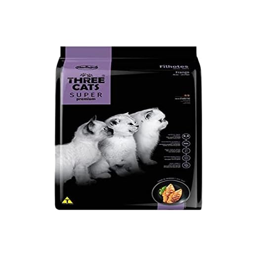Ração Three Cats Super Premium Filhote Frango 3kg