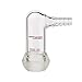 Adamas-Beta Glass 90 Degree Vacuum/Gas Adapter, Borosilicate Glass Bent Inlet Adapter with 35/20 Inner Joint and Hose for Laboratory Lab Supply