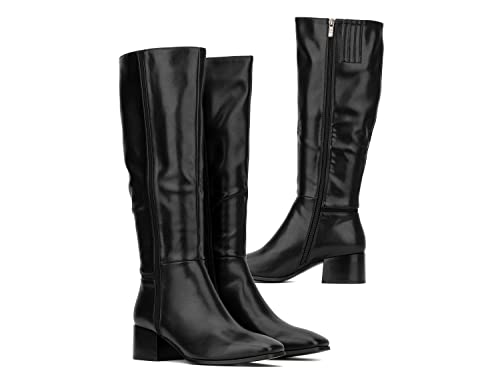 Vintage Foundry Co. Est. 2014 Torgeis Women's Abby Fashion, Casual Faux Leather, Zipper Mid-Calf Boot, Almond Toe, Rubber Outsole; Size 10 #TOP1