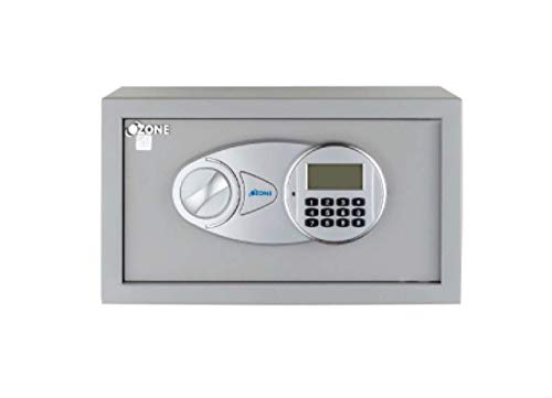 Ozone Safety Solutions Tusker-10 Digital Safe; 24 Months Warranty; Electronic Locking System; Master PIN Code Access; Volume: 10 Liter; Grey