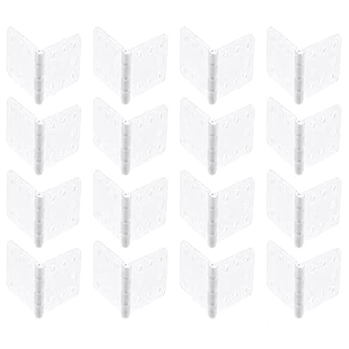 skrnrhrery Nylon Hinges, 3 Sizes - Suitable for RC & Model Airplane Parts - Square Loose-Leaf...