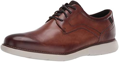 Rockport Men's Garett Plain Toe Oxford, Cognac, 10 M US