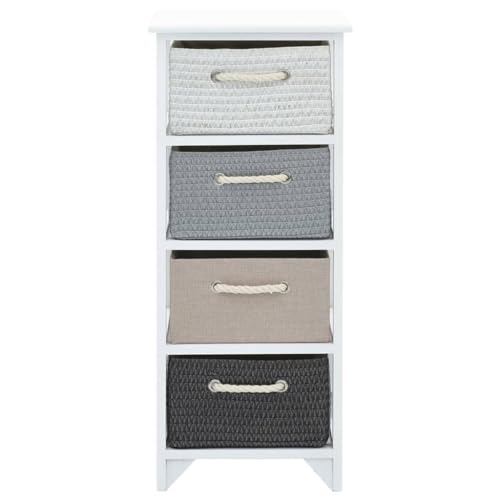 Mueble auxiliar de pasillo y salón cómoda de madera rústica para organizar tu hogar 5