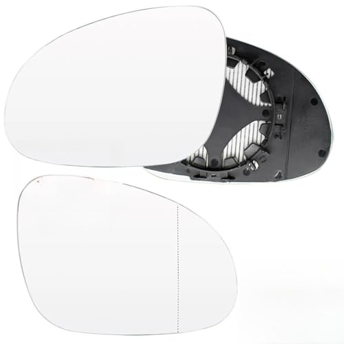 Glace rétroviseur grand angle en verre blanc pour VW Golf MK5 Jetta anti-angle mort