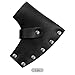 Deskium Heavy Duty Black Leather Head Protector, Camping Hatchet Sheath With Belt Loop, Handcrafted Cover, Button Closure Sheath​