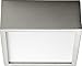 Oxygen Lighting Oxygen 3-610-24 Contemporary Modern LED Ceiling Mount from Pyxis Collection in Pewter, Silver Finish, Satin Nickel