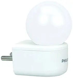 PHILIPS Joy Vision Coral Rush 0.5-Watts LED Bulb Night Lamp (White, Pack of 1, Prong)