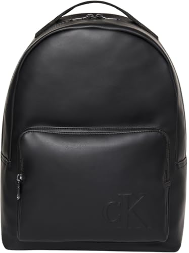 CALVIN KLEIN Herren Bold Ck Round Backpack Lv04D3246G Rucksack, Black (Black)