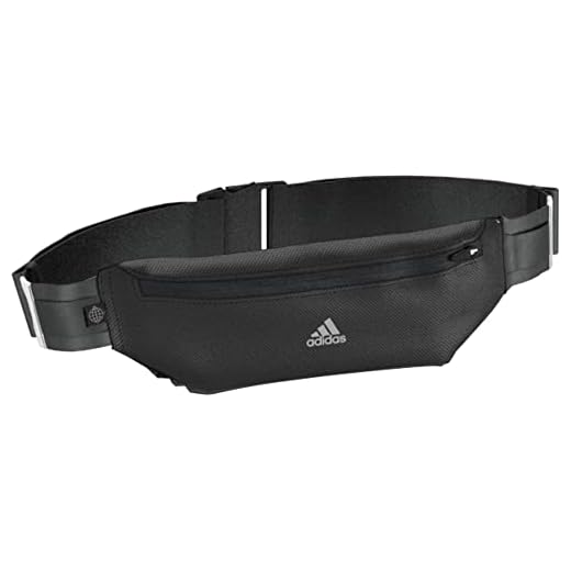 adidas Run Belt Bolsa, Adultos Unisex, Negro/Negro/REFSIL (Negro), Talla Única