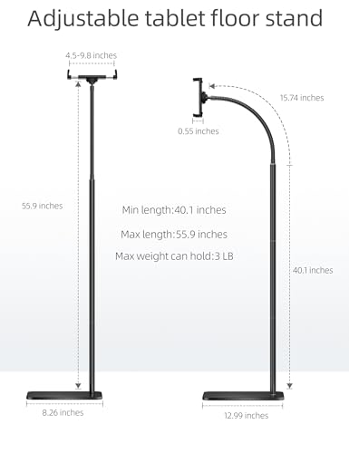 Support de sol iPad contre la fatigue des mains pour liseuse - 7