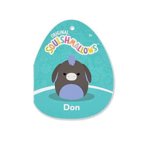 Image of Squishmallows Original 5in Don The Charcoal Donkey - Official Jazwares Plush (Little)