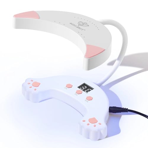 modelones UV LED Nail Lamp, Gooseneck UV Light for Gel