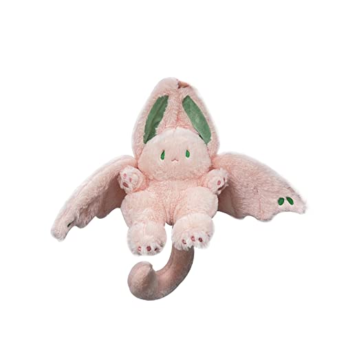 JYGUANYUE 14 inches Creative Plush Hanging Upside Down Rabbit, Adorable Stuffed Animal Pillow Soft Bat Wings Huggable Lovely Rabbit Plushie Doll… (Pink)