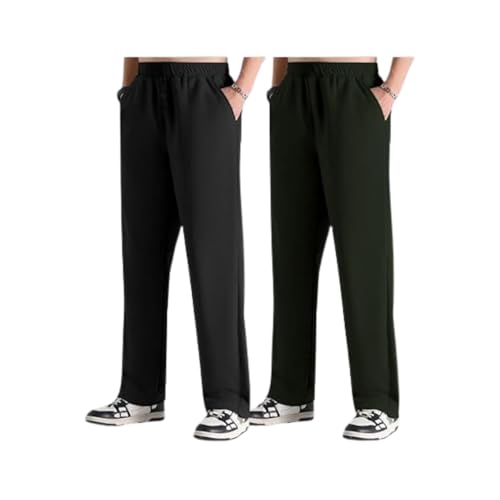 Image of GRECIILOOKS Men's Loose Mid Rise Regular | Sports Stylish Track Pant | Trouser (Available in Plus Size)