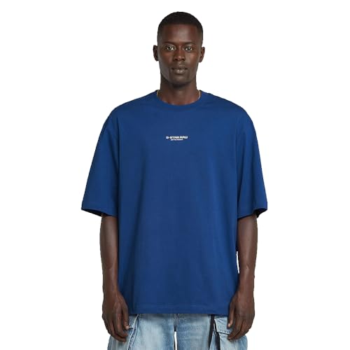 Camiseta G-Star Hombre Overdyed Center Chest Boxy T-Shirt en algodón teñido corte holgado