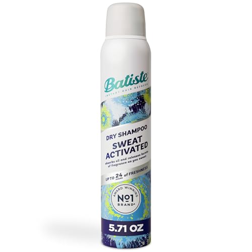 Batiste Dry Shampoo, Sweat Activated with Sweat Absorbing Technology, 5.71 OZ