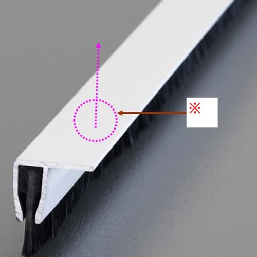 エスコ ８０ｍｍｘ１．０ｍシールブラシ（ＰＰ／黒） EA979LL-100C