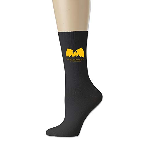 Wu Tang Unisex Cotton Moisture Wicking Crew Socks Black