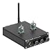 T20 Bluetooth Tube Amplifier Stereo Receiver 2 Channel Class D Digital Mini Hi-Fi Power Amp Preamp Compact Integrated Headphone Amplifier for Home Passive Speakers with 6J4 Vacuum tubes + Power Supply