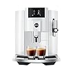Jura E8 Automatic Coffee Machine with 17 Programmed Specialties, 2.8-Inch Display, and Professional Aroma Grinder (Piano White, Renewed)