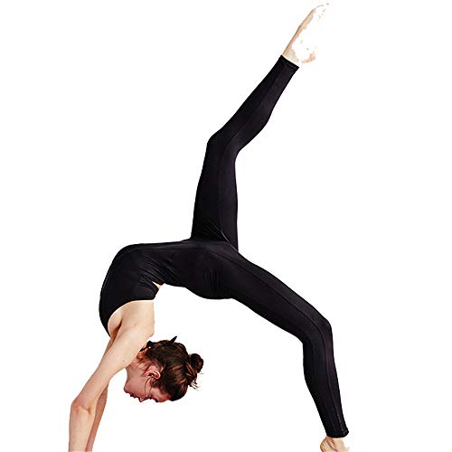 Tight Siamese Yoga Clothes Yoga Tight Breathable And Quick-drying Hanging Neck Jumpsuit Aerial Yoga Jumpsuit Training Sports Jumpsuit Women's Fitness Training Jumpsuit ( Color : Black , Size : S )