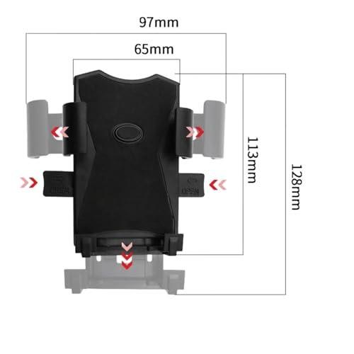 Support téléphone vélo en alu : fixation stable guidon 12-30mm