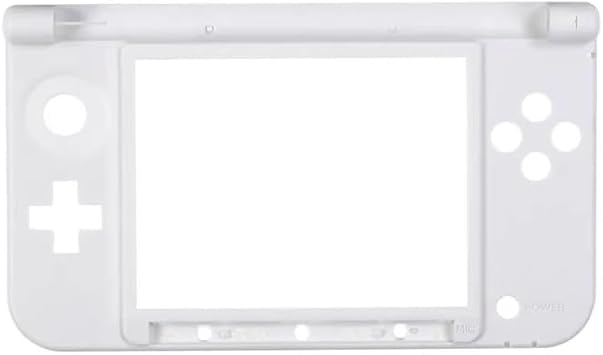 NORMICHIC 3DS XL Game Console Case Bottom Middle Frame Shell Cover White