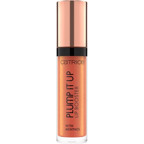Catrice Plump It Up Lip Booster, n. 070, oro, rinfrescante, effetto colorante, ingrandente, lucido, metallico, vegano, senza alcool, senza parabeni, senza particelle di microplastica, confezione da 1