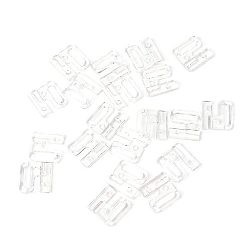 HLLR 10 Ganchos de Grifo rectangulares de plástico artesanales Hermosos y Cierre de Costura en Sujetador de Traje de baño Bikini