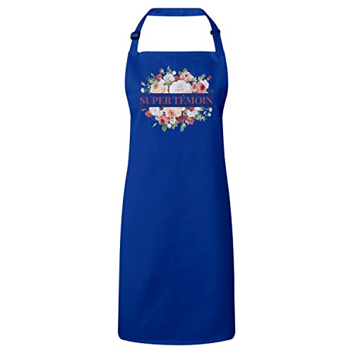 Tablier cuisine de mariage anti tache vêtement super témoin fleurs