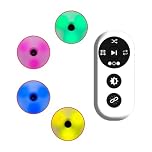 Fenteer 4 Pieces Reaction Training Lights Sports Agility Lights System Interactive Portable Remote Controlled for Fitness Jump Soccer