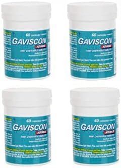 Gaviscon Advance Chewable Peppermint 60 Tablets Pack Of 4
