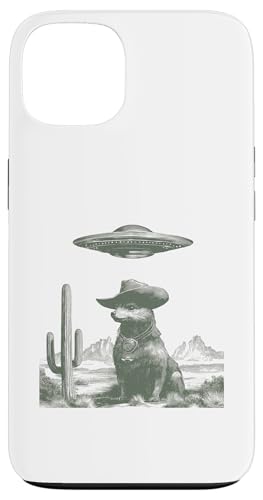 Cowboy Fox UFO Sighting Desert Western SF �A�[�g �X�}�z�P�[�X iPhone 13 �p
