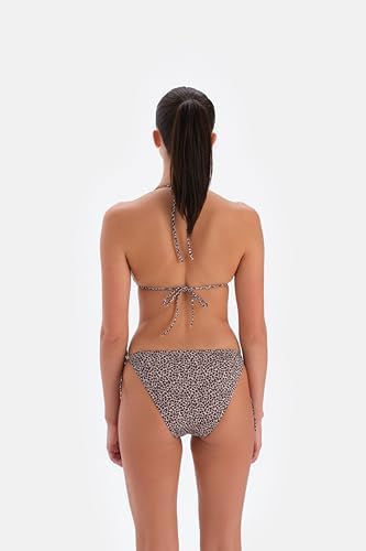 EROS Kaplı Çıkarılabilir askılı Leopar baskılı Balensiz 24SW85135EST Kadın Bikini Takımı, Kahverengi, 38 - Görsel 3