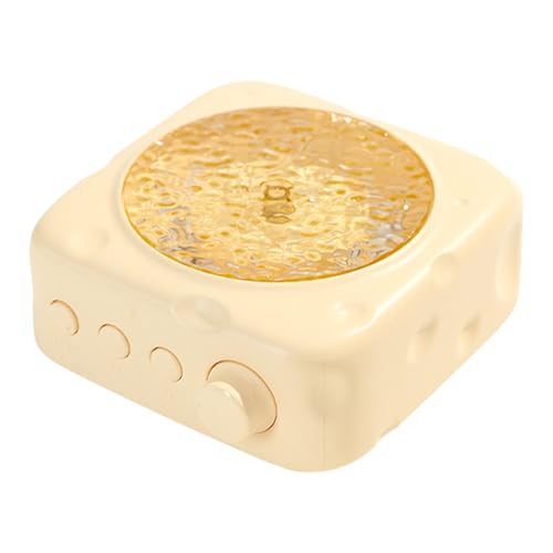 Altavoz pequeño, audio inalámbrico en forma de queso, para fiesta y música, sonido estéreo con 5 horas de duración para uso al aire libre interior casa viaje fiesta playa camping jardín y noche