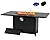 PIZZELLO 62in Outdoor Propane Gas Fire Pit Table, 50,000 BTU Auto-Ignition Gas Firepits with Waterproof Cover, Upgraded Aluminum Fire Pit with Glass Beads, CSA Certification