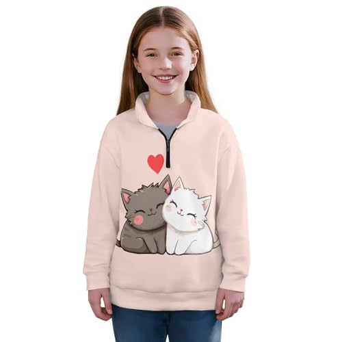 Kids Sweatshirt Soft Brushed Plus Velvet Zip-Up Hooded Sweatshirt Students Cartoon Jacket2