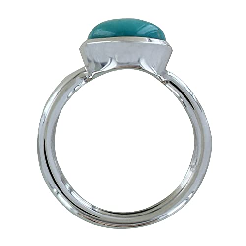 Bague argent 925 rond de turquoise : le cadeau idéal - 2
